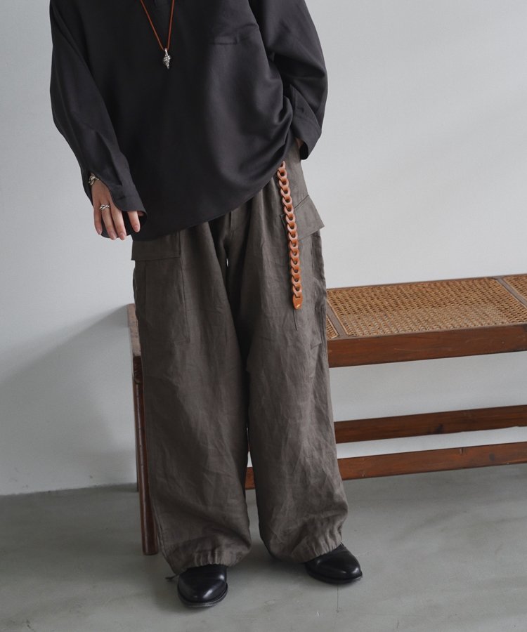 lidnm LINEN CHINTZ BDU PANTS Mサイズ LIDNM / Llife ONLINE STORE / LINEN CHINTZ BDU PANTS