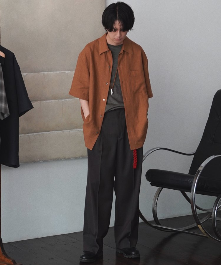 【LIDNM】LINEN WASHER HUGE SHIRT LIDNM / Llife ONLINE STORE / LINEN WASHER HUGE SHIRT