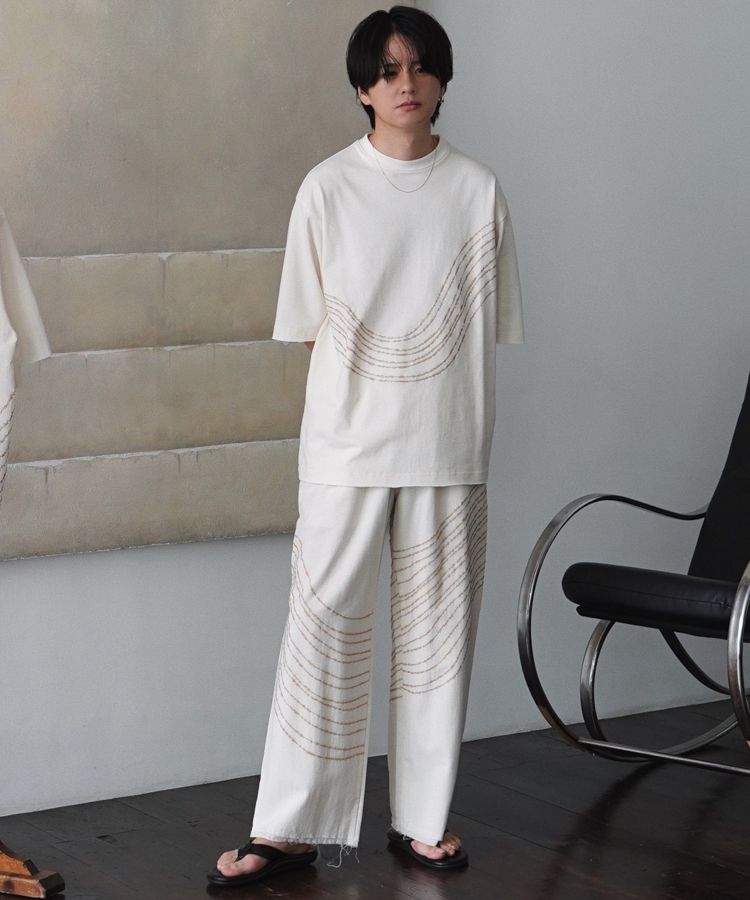 LIDNM ONLINE STORE / Embroidery Trousers by Julien Villevoye