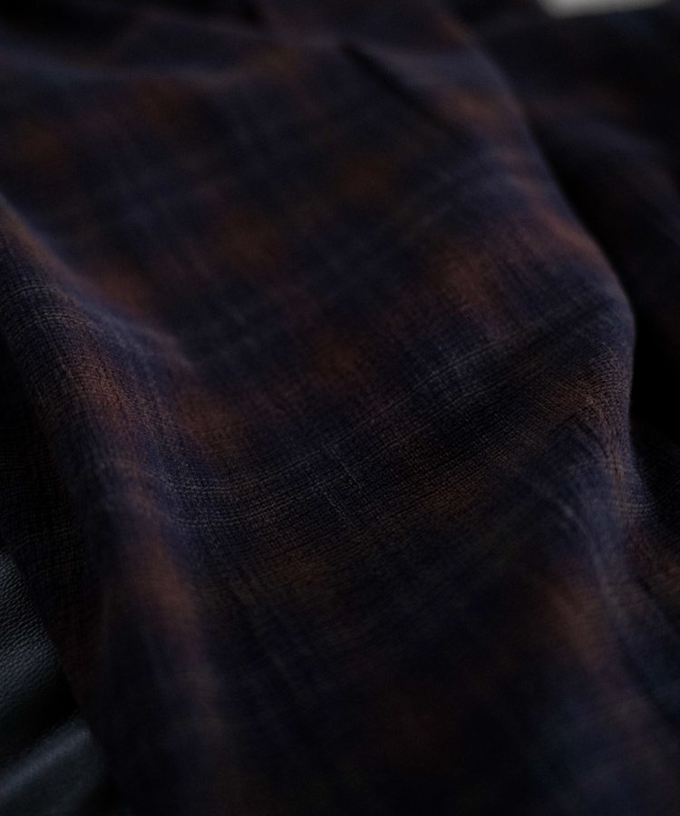 トップス CREPE COTTON PLAID SHIRT LIDNM LIDNM / Llife ONLINE STORE / CREPE COTTON PLAID SHIRT