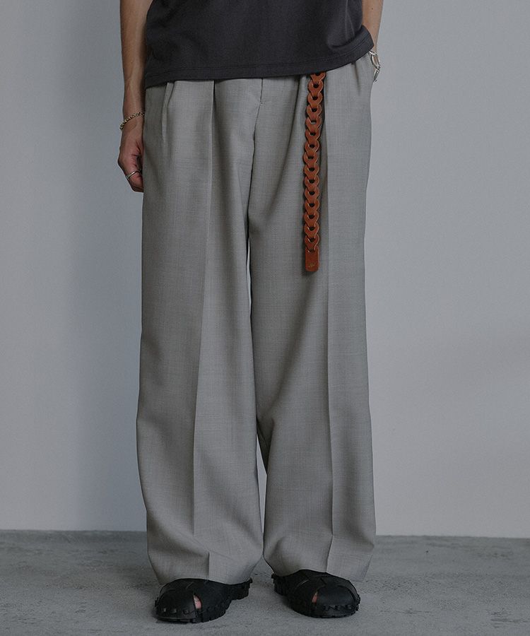 【LIDNM】SUPER LIGHT WOOL TROUSERS S LIDNM / Llife ONLINE STORE / SUPER LIGHT WOOL TROUSERS