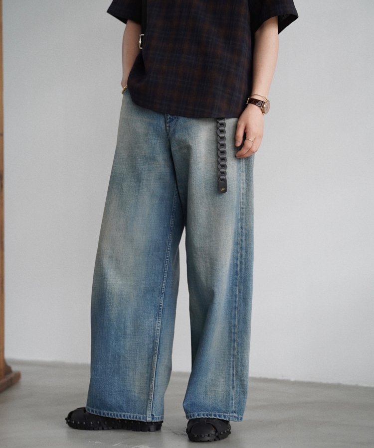 LIDNM / Llife ONLINE STORE / SEMI WIDE HERITAGE DENIM PANTS