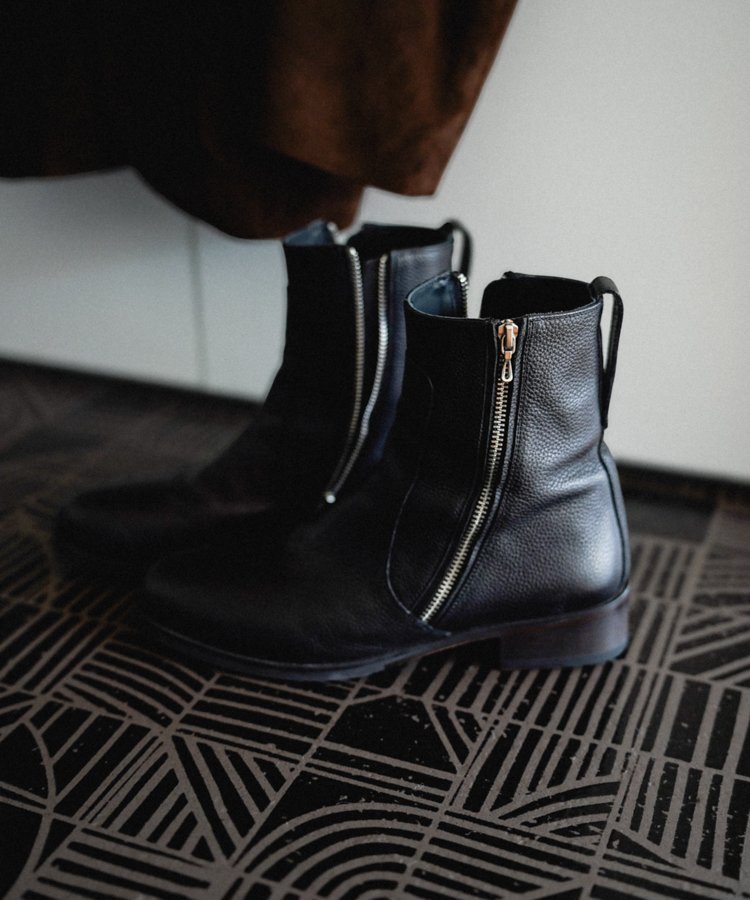 靴 Llife SLIGHT SQUARE ZIP BOOTS LIDNM / Llife ONLINE STORE / Llife SLIGHT SQUARE ZIP BOOTS