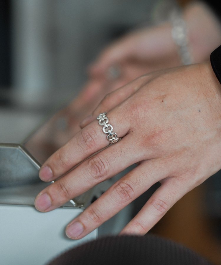 アクセサリー Llife RIPPLE CHAIN RING LIDMN LIDNM / Llife ONLINE STORE / Llife RIPPLE CHAIN RING