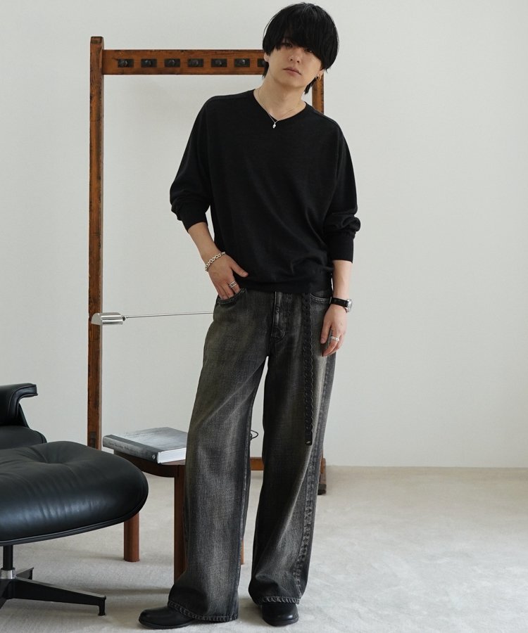 【LIDNM】SEMI WIDE HERITAGE DENIM PANTS LIDNM / Llife ONLINE STORE / SEMI WIDE HERITAGE DENIM PANTS