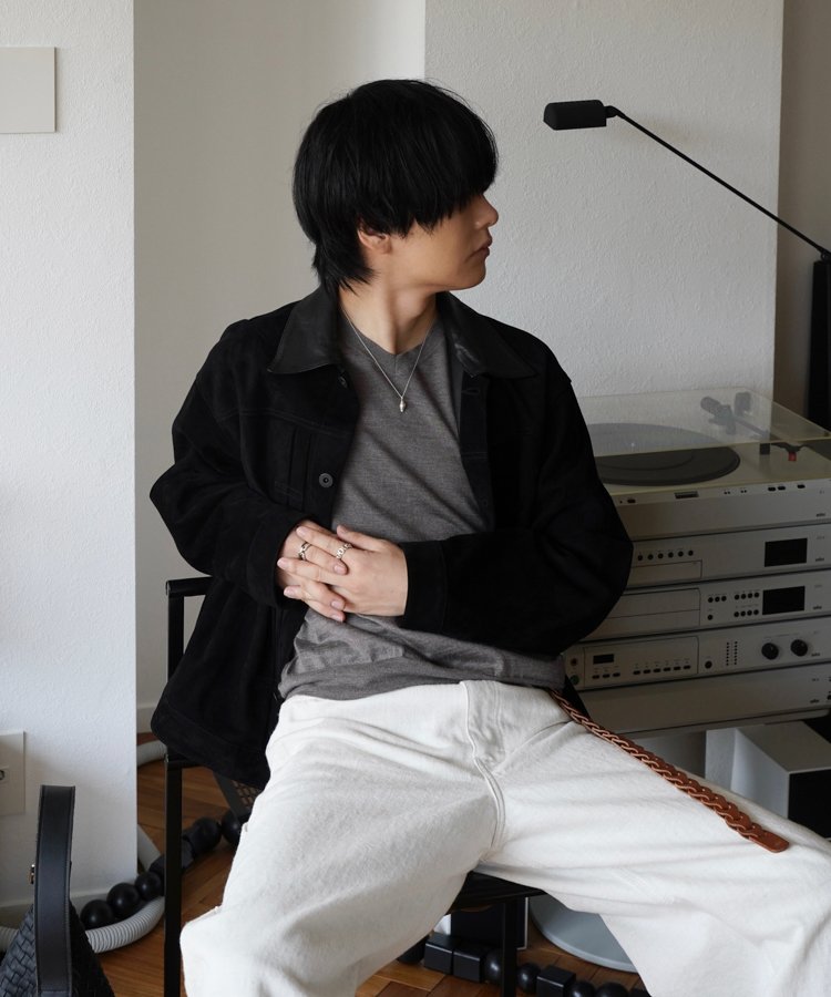 即日発送Llife LEATHER CHAIN BELT SHADE GRAY LIDNM / Llife ONLINE STORE / Llife LEATHER CHAIN BELT