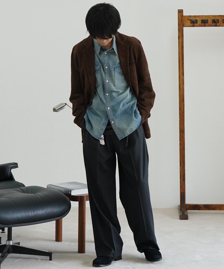 【LIDNM】Goat Suede Tailored Jacket Sサイズ LIDNM / Llife ONLINE STORE / Goat Suede Tailored Jacket