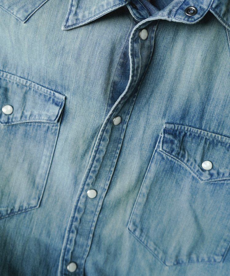 Mサイズ　LIDNM Denim Western Shirt LIDNM / Llife ONLINE STORE / Denim Western Shirt