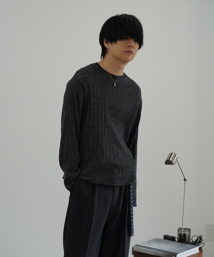 LIDNM / Llife ONLINE STORE / Alpaca Uneven Rib Knit