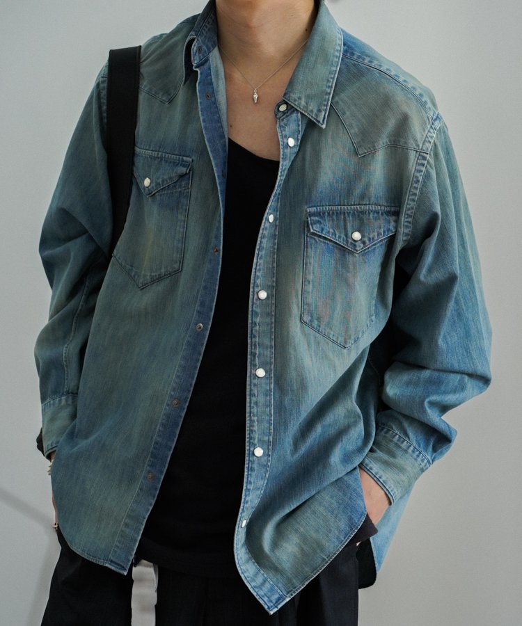 LIDNM / Llife ONLINE STORE / Denim Western Shirt