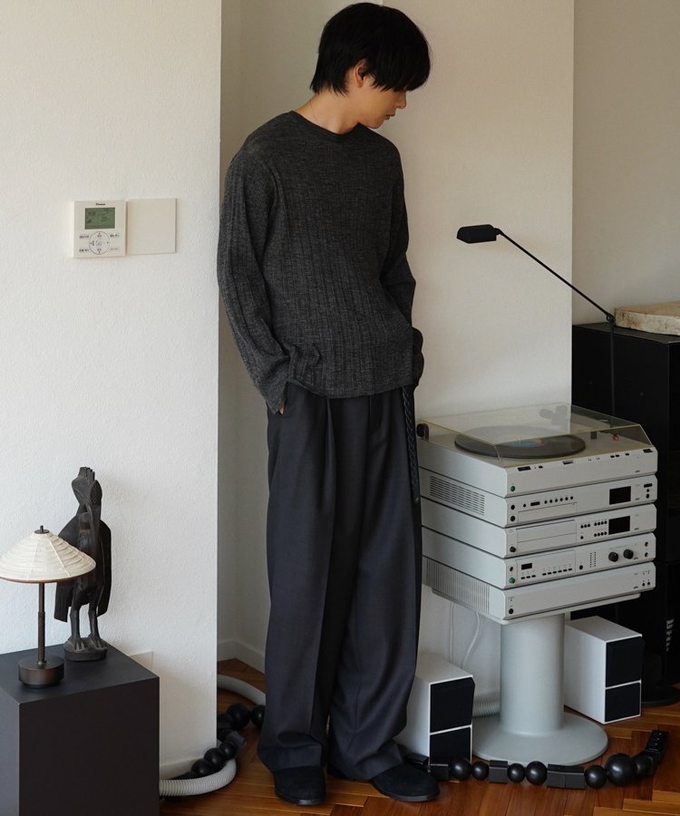 LIDNM / Llife ONLINE STORE / Alpaca Uneven Rib Knit