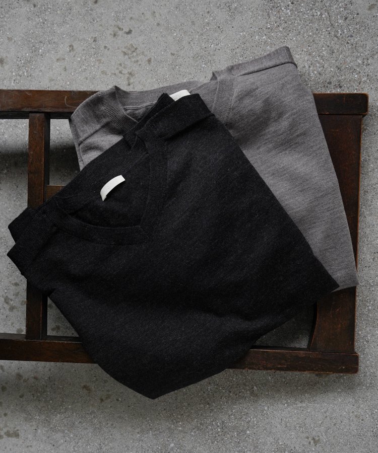 【LIDNM】W/Si/Ca 18G V Neck Knit LIDNM】W/Si/Ca 18G V Neck Knit LIDNM / Llife ONLINE STORE