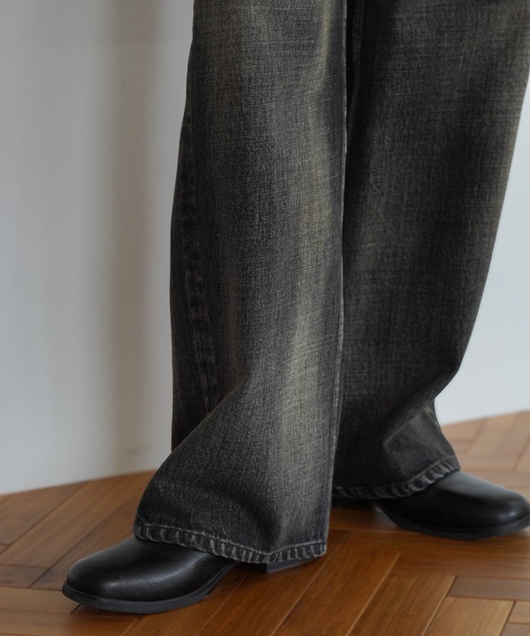 靴 Llife SLIGHT SQUARE ZIP BOOTS Llife（ライフ）の「Llife SLIGHT SQUARE ZIP BOOTS（ブーツ