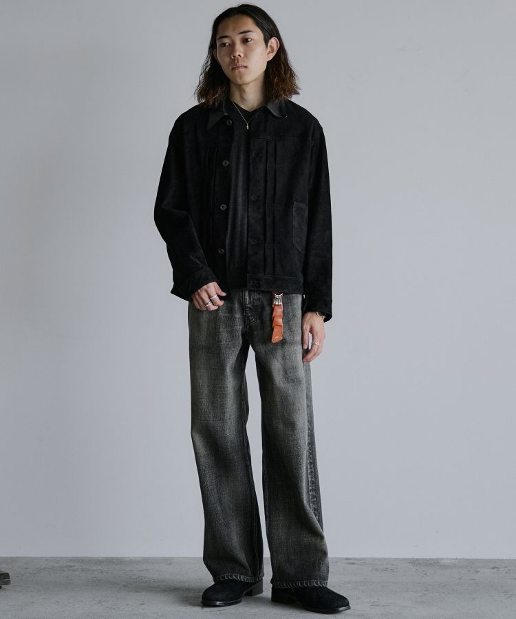 リドム　Straight Heritage Denim Pants　ブラック　黒 LIDNM / Llife ONLINE STORE / Straight Heritage Denim Pants