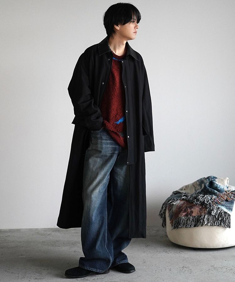 Cow Hide Collar Riding Coat Mサイズ LIDNM / Llife ONLINE STORE / Cow Hide Collar Riding Coat