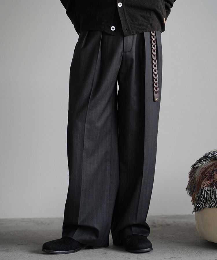 パンツ Wool Chalk Stripe Slacks lidnm LIDNM / Llife ONLINE STORE / Wool Chalk Stripe Slacks