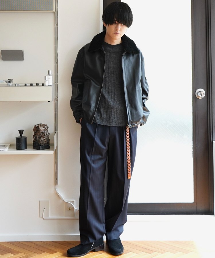 パンツ Wool Chalk Stripe Slacks lidnm LIDNM / Llife ONLINE