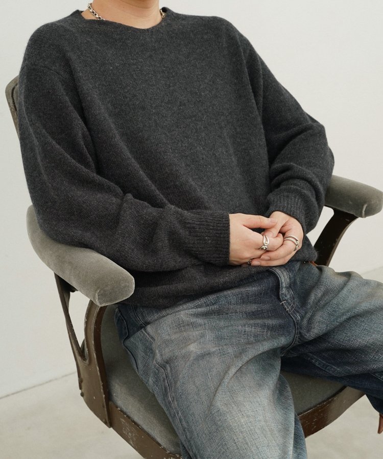 トップス LIDNM Cashmere Slouch V-neck LIDNM / Llife ONLINE STORE / Cashmere Slouch V-neck