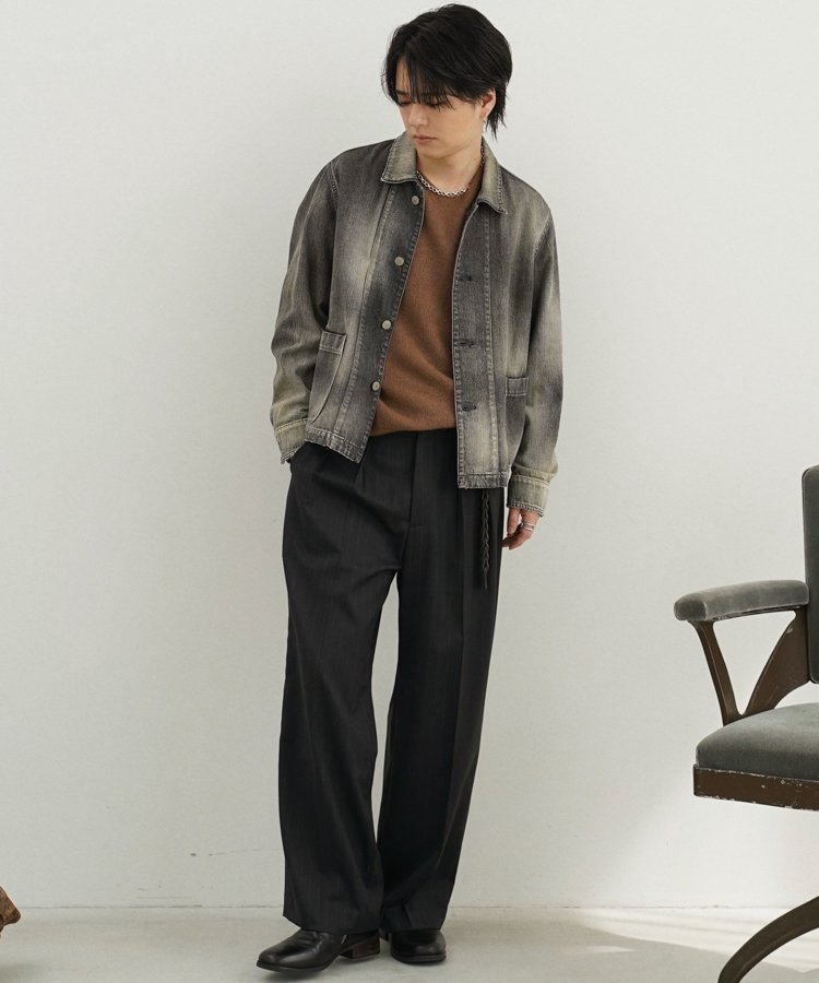 パンツ Wool Chalk Stripe Slacks lidnm LIDNM / Llife ONLINE STORE / Wool Chalk Stripe Slacks