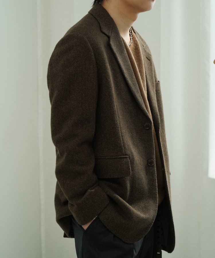 【LIDNM 】Alpaca Tweed Tailored Jacket LIDNM / Llife ONLINE STORE / Alpaca Tweed Tailored Jacket