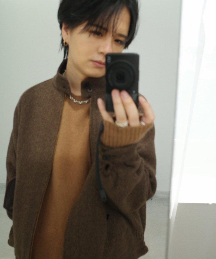 LIDNM / Llife ONLINE STORE / Alpaca Tweed Harrington Jacket