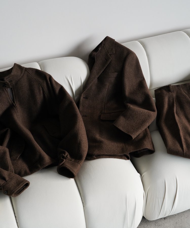 LIDNM / Llife ONLINE STORE / Alpaca Tweed Harrington Jacket