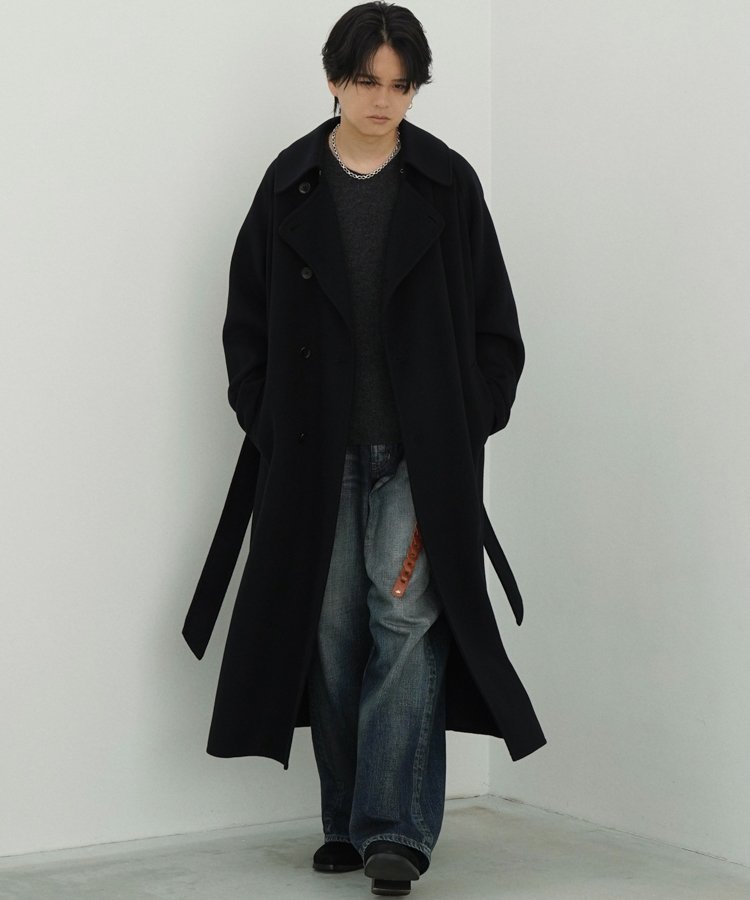 Life LEATHER CHAIN BELT コールブラック Llife（ライフ）の「Llife LEATHER CHAIN BELT（ベルト）」 - WEAR