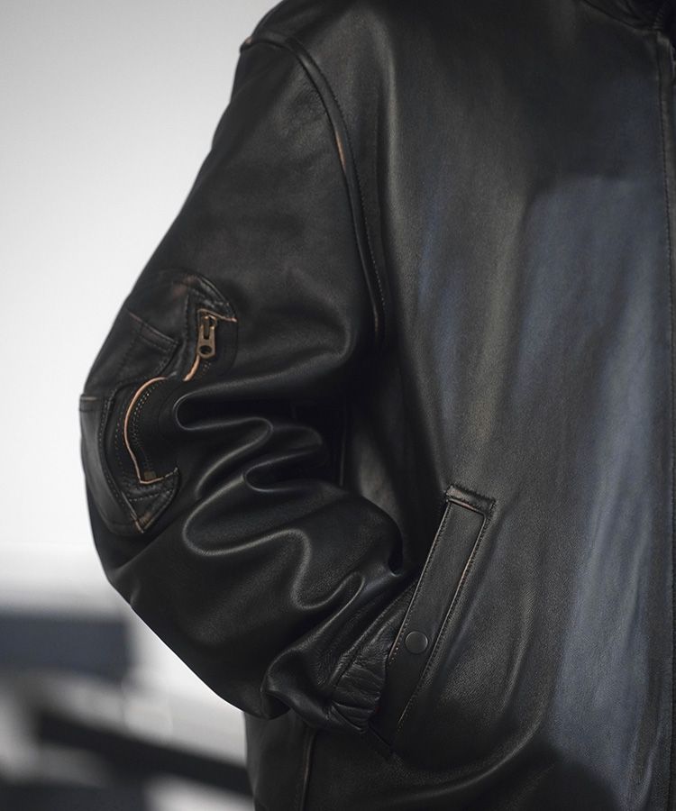 LIDNM / Llife ONLINE STORE / French Pilot Leather Jacket