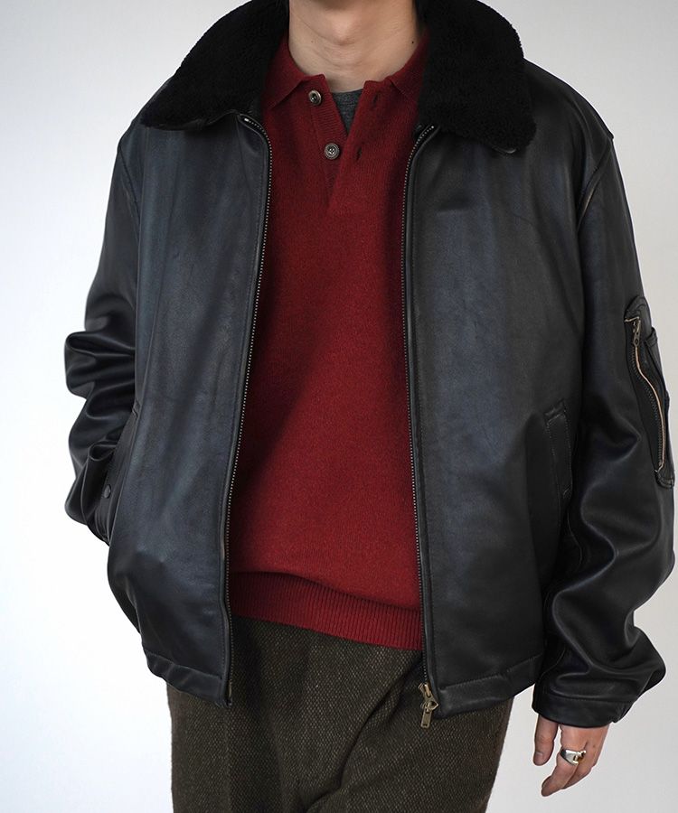 LIDNM / Llife ONLINE STORE / French Pilot Leather Jacket