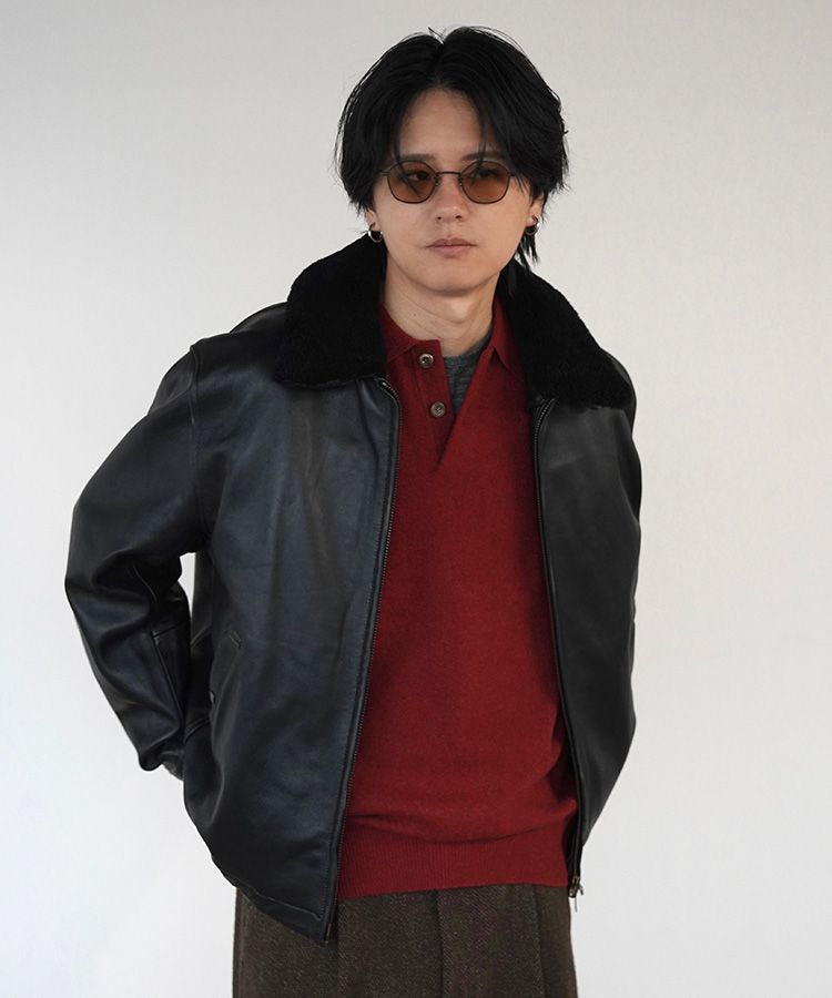 LIDNM / Llife ONLINE STORE / French Pilot Leather Jacket