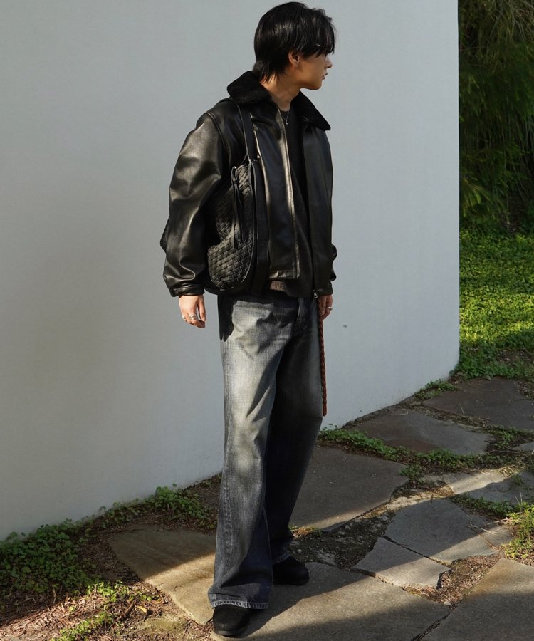 LIDNM / Llife ONLINE STORE / Llife COW LEATHER MESH BAG