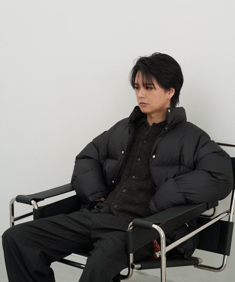 ALPACA KNIT SHIRT CARDIGAN Mサイズ LIDNM（リドム）の「Alpaca Knit Shirt Cardigan（カーディガン/ボレロ