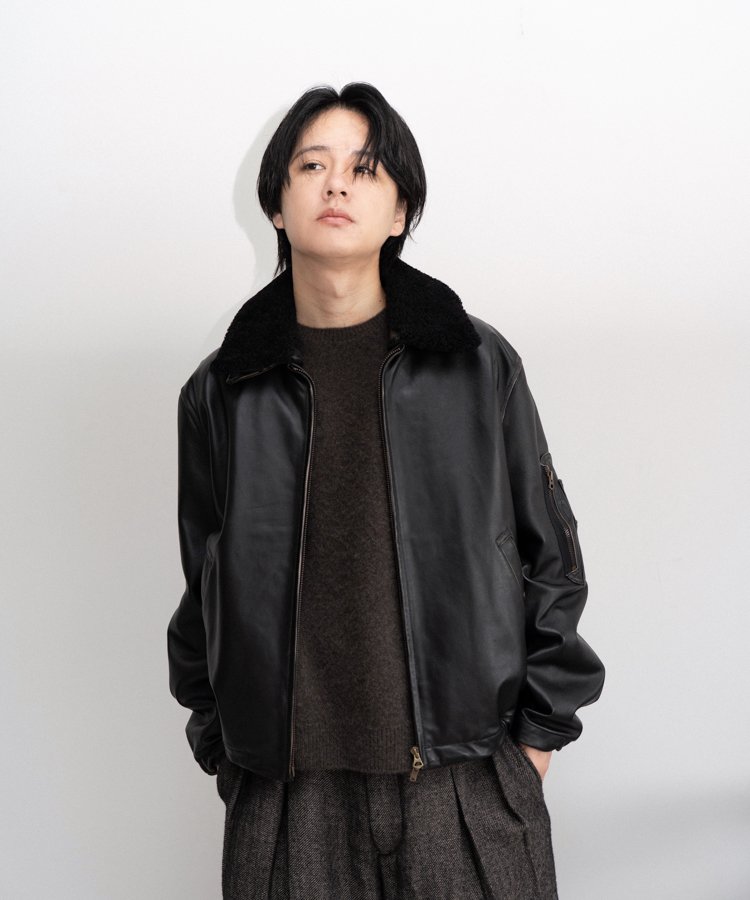 LIDNM / Llife ONLINE STORE / French Pilot Leather Jacket