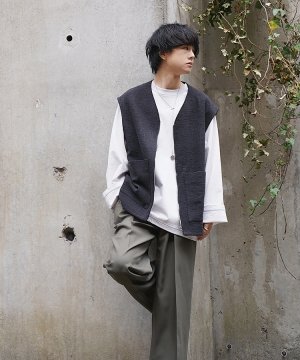 LIDNM(リドム) ONLINE STORE / LIGHT TWEED LINING VEST