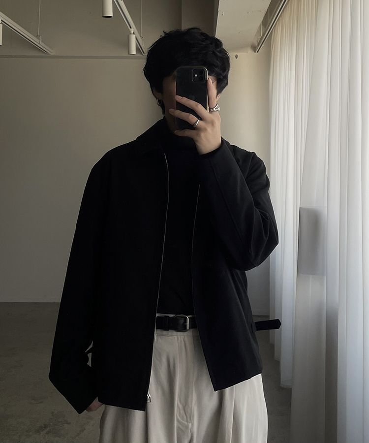 LIDNM / Llife ONLINE STORE / SUPER SOFT SHEEP SUEDE ZIP