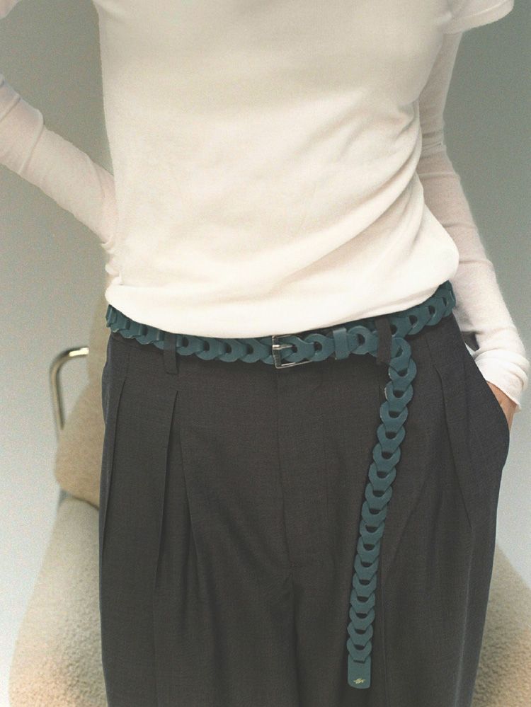 Llife LEATHER CHAIN BELT