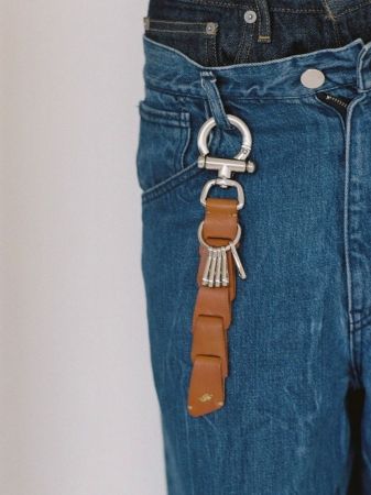 LIDNM Llife LEATHER KEY CHAIN BLACK 新品 LIDNM / Llife ONLINE STORE / Llife LEATHER KEY CHAIN