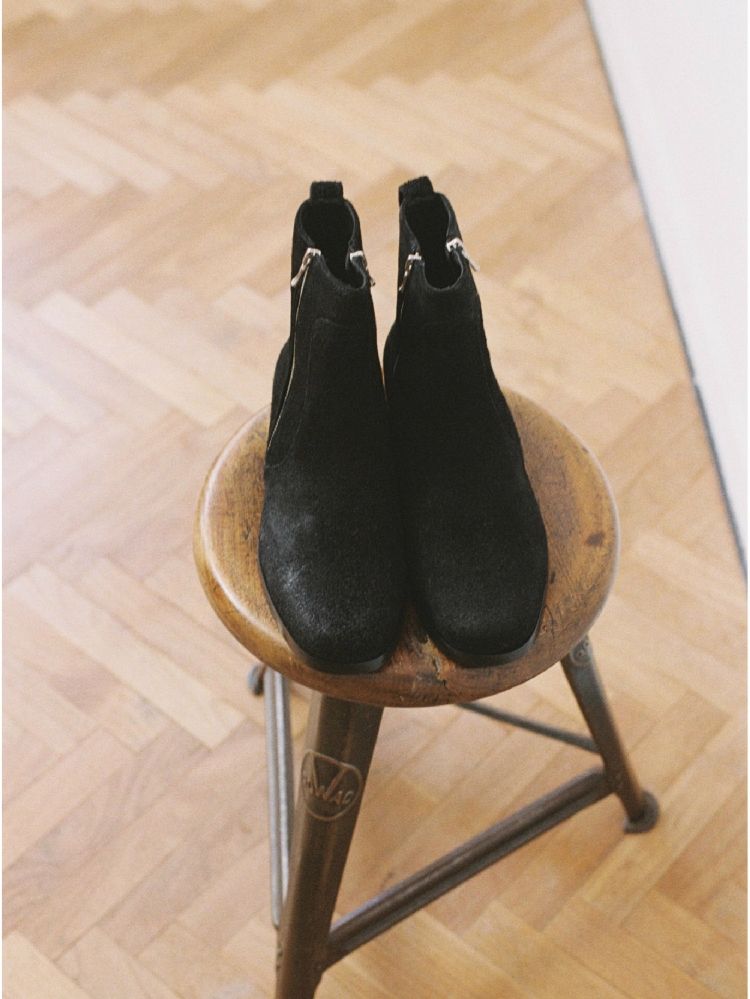 Llife SLIGHT SQUARE ZIP BOOTS