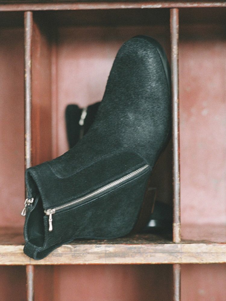 Llife SLIGHT SQUARE ZIP BOOTS