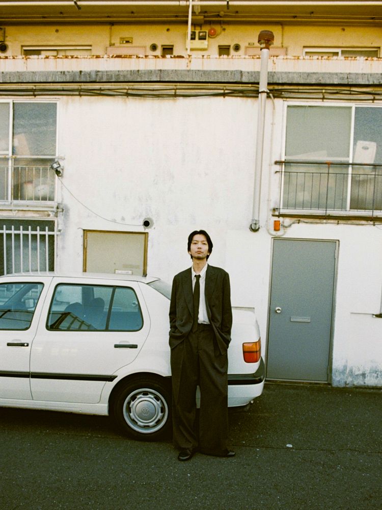 Llife DOBBY MESH BAGGY SLACKS