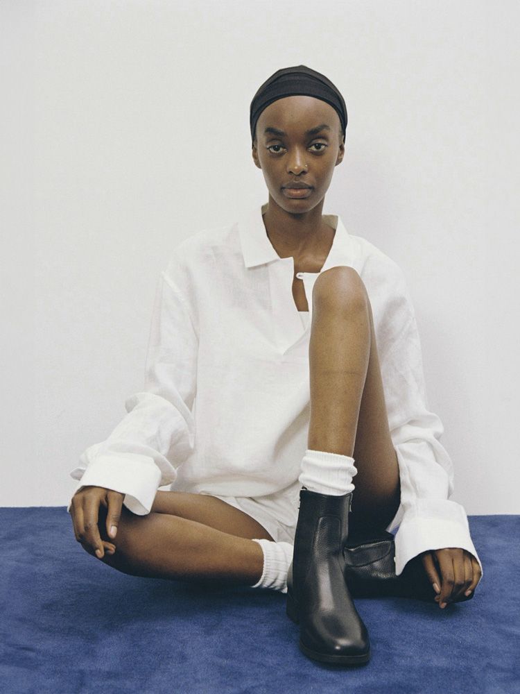 Llife SLIGHT SQUARE ZIP BOOTS