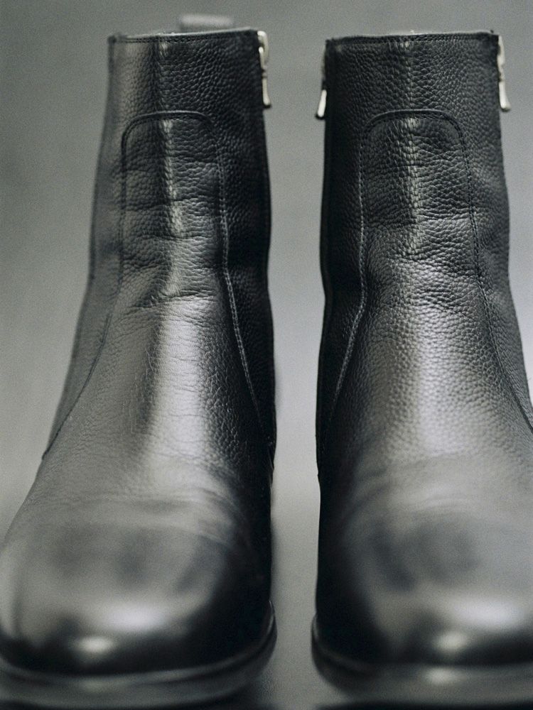 Llife SLIGHT SQUARE ZIP BOOTS