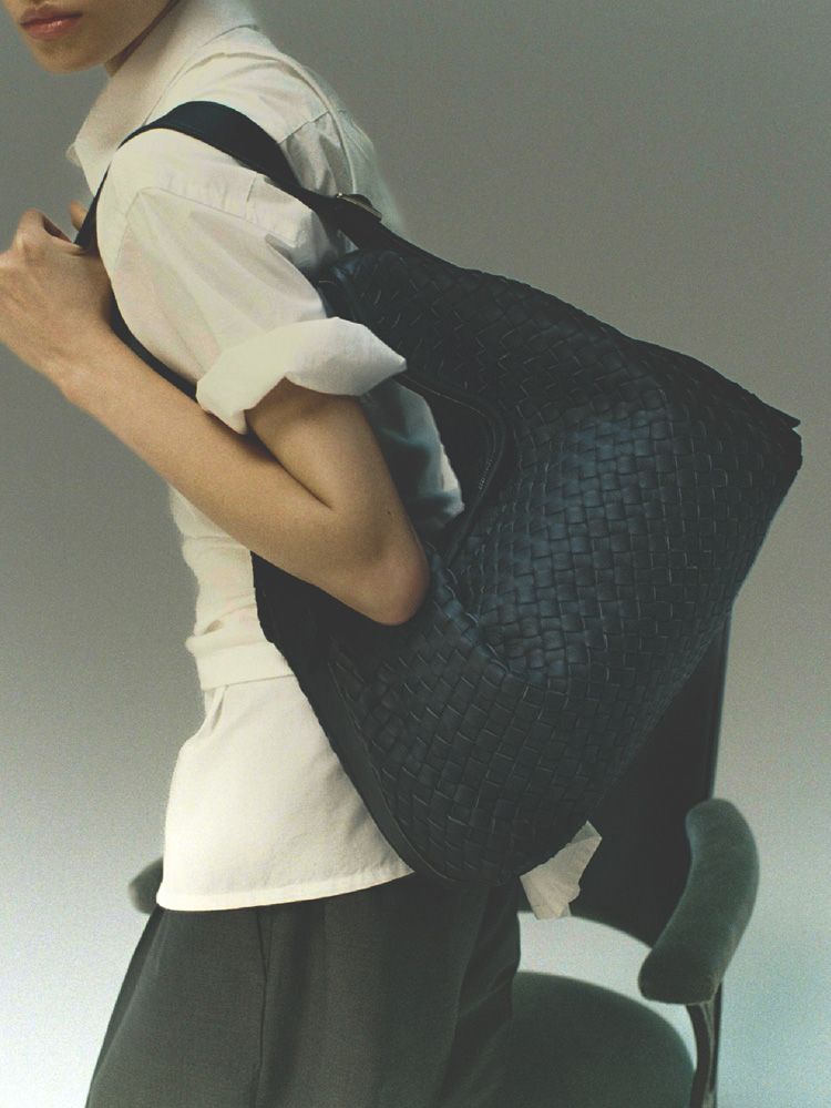 LIDNM ONLINE STORE / Llife COW LEATHER MESH BAG