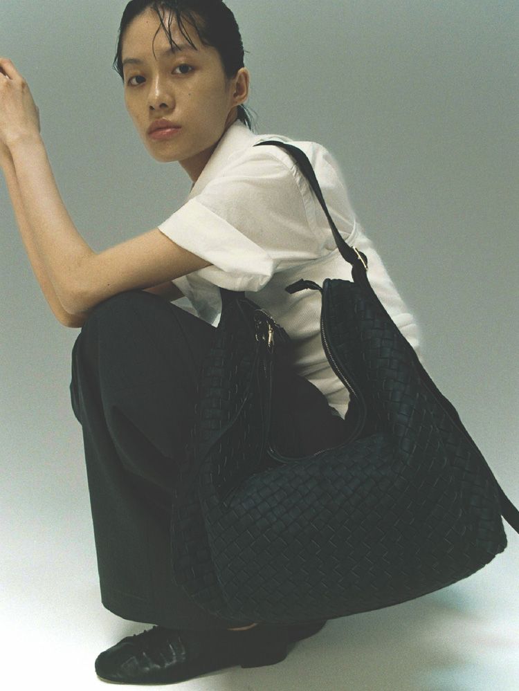 Llife COW LEATHER MESH BAG