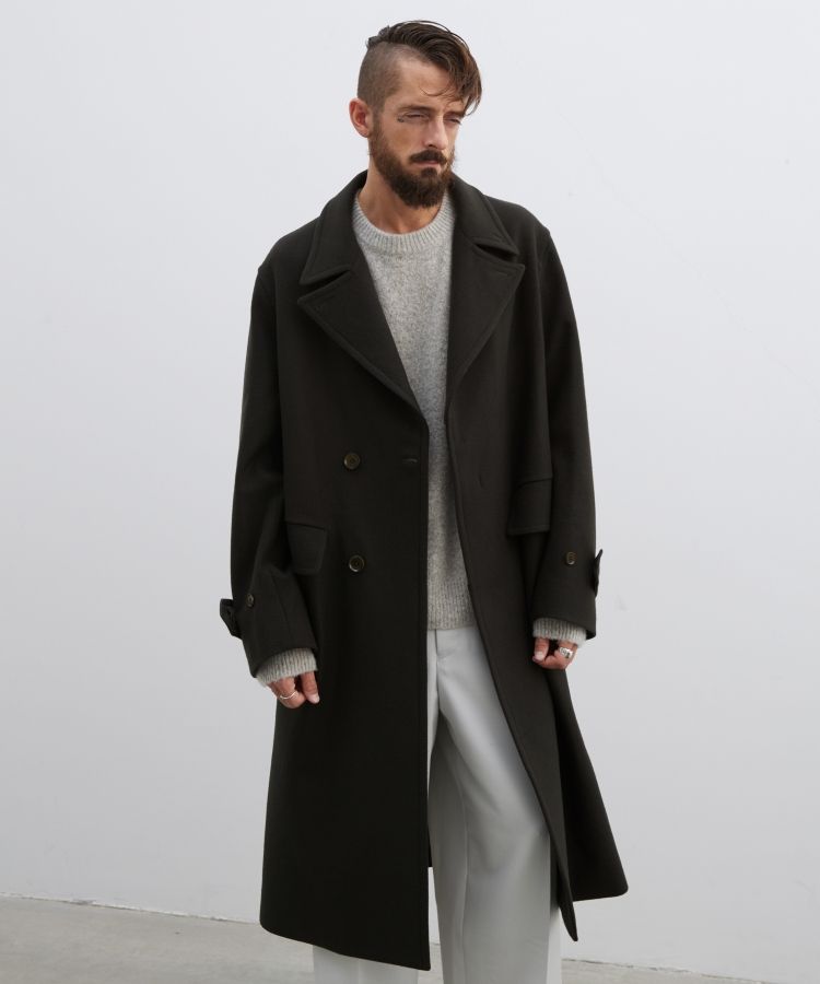 LIDNM（リドム）の「SUPER140S OFFICER COAT（チェスターコート