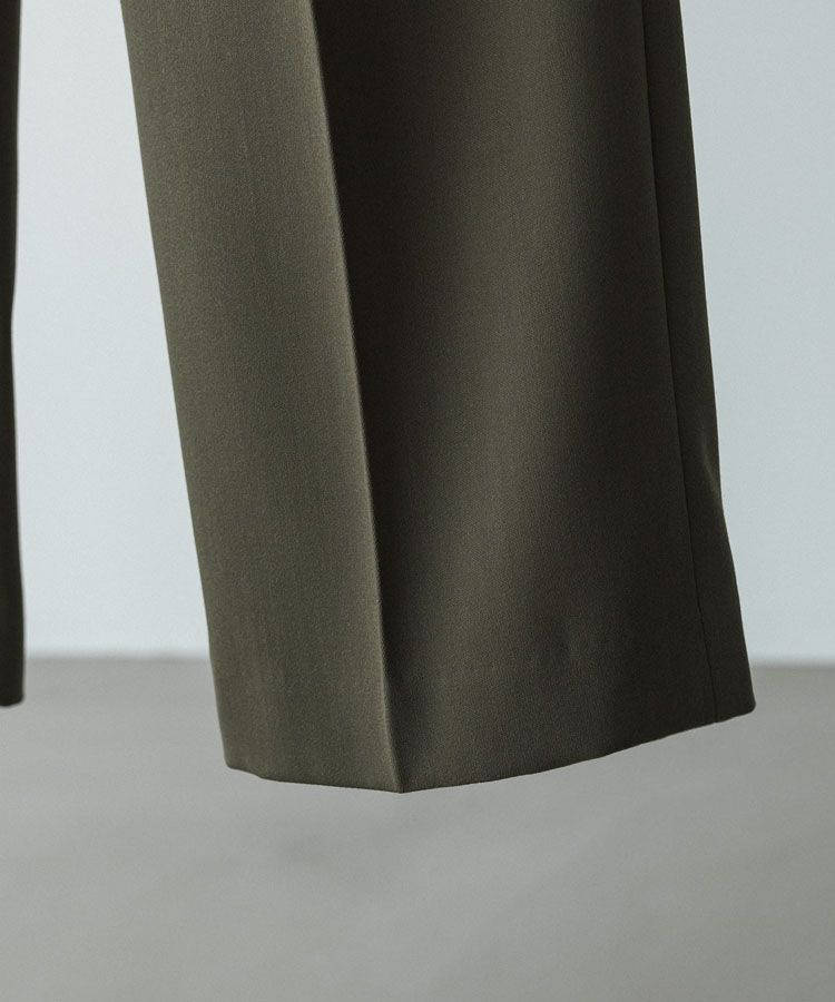 LIDNM(リドム) ONLINE STORE / WOOL BACKSATIN STRAIGHT SLACKS