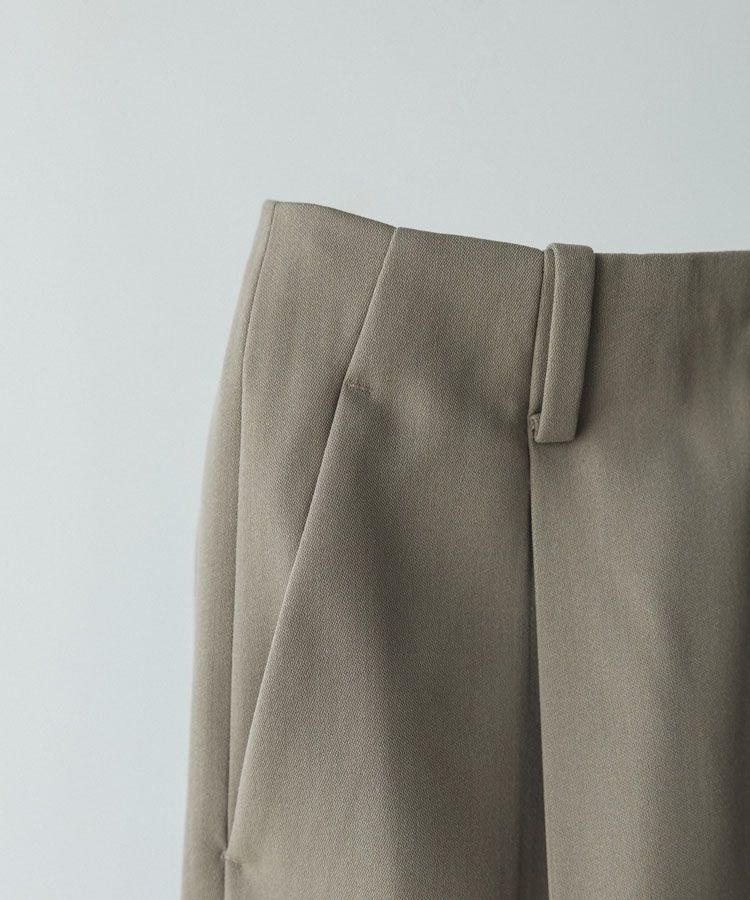 LIDNM(リドム) ONLINE STORE / WOOL BACKSATIN STRAIGHT SLACKS