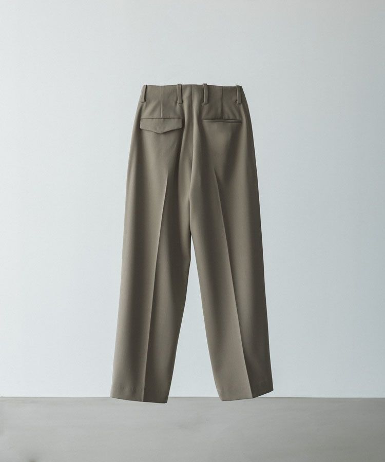 LIDNM(リドム) ONLINE STORE / WOOL BACKSATIN STRAIGHT SLACKS