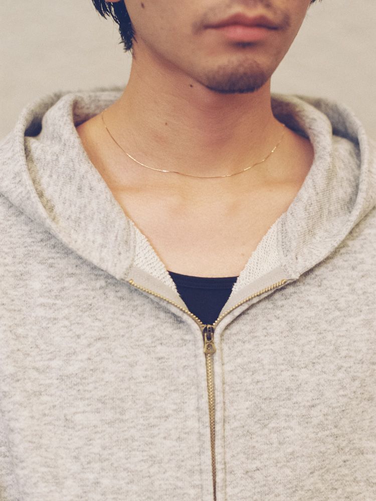 WOOL CASHMERE ZIP HOODIE