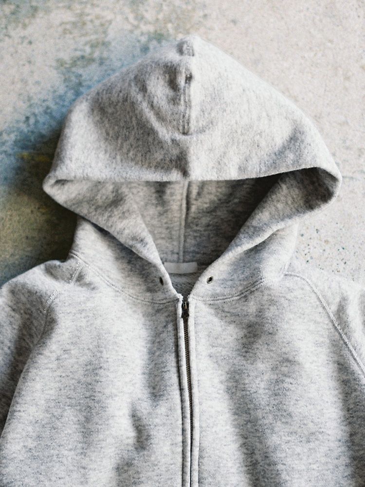 WOOL CASHMERE ZIP HOODIE